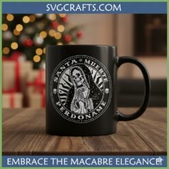 Alternative view of Santa Muerte SVG | Holy Death Digital Design for Cricut