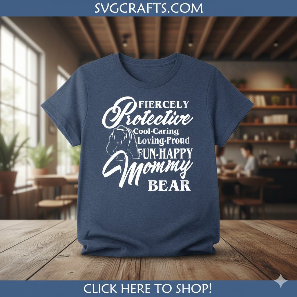 Fiercely Protective Mommy Bear SVG | Cricut & Silhouette File - Image 2