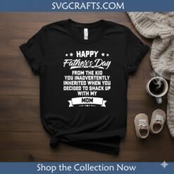 Alternative view of Funny Stepdad Father's Day SVG - Blended Family Gift