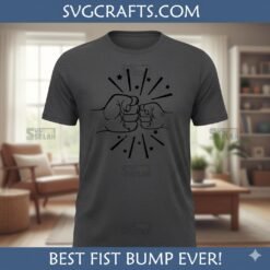 Alternative view of Fist Bump SVG | Bro Fist Cut File for Cricut & Silhouette - SVGCrafts
