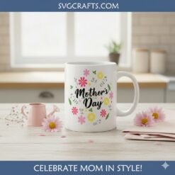 Alternative view of Mother's Day SVG Design | Floral Cricut & Sublimation Files - SVGCrafts