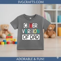 Alternative view of Cuter Version of Dad SVG | Funny Father's Day PNG for Cricut