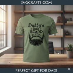Alternative view of Daddy's Little Beard Puller SVG - Funny Father's Day Gift