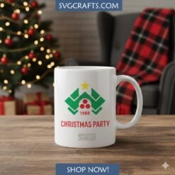 Alternative view of Vintage 1988 Christmas Party SVG - Retro Holiday Design