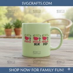 Alternative view of One in a Melon SVG - Cute Watermelon Pun Design for Cricut