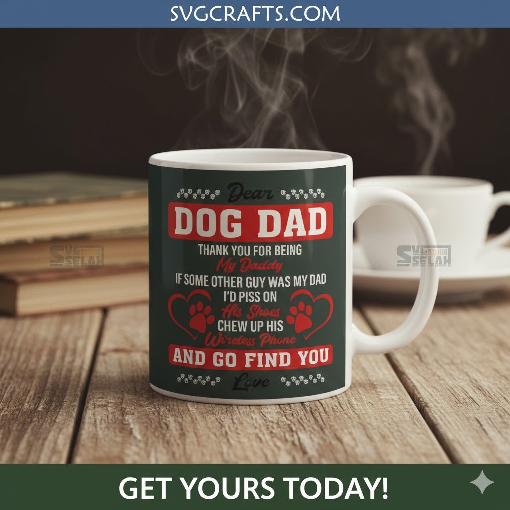 Funny Dog Dad SVG - Loyal Pet Parent Gift | SVGCrafts - Image 2