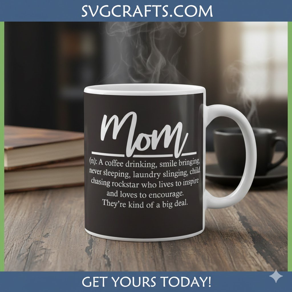 Mom Definition SVG | Funny Mom Life Digital File for Cricut - Image 2