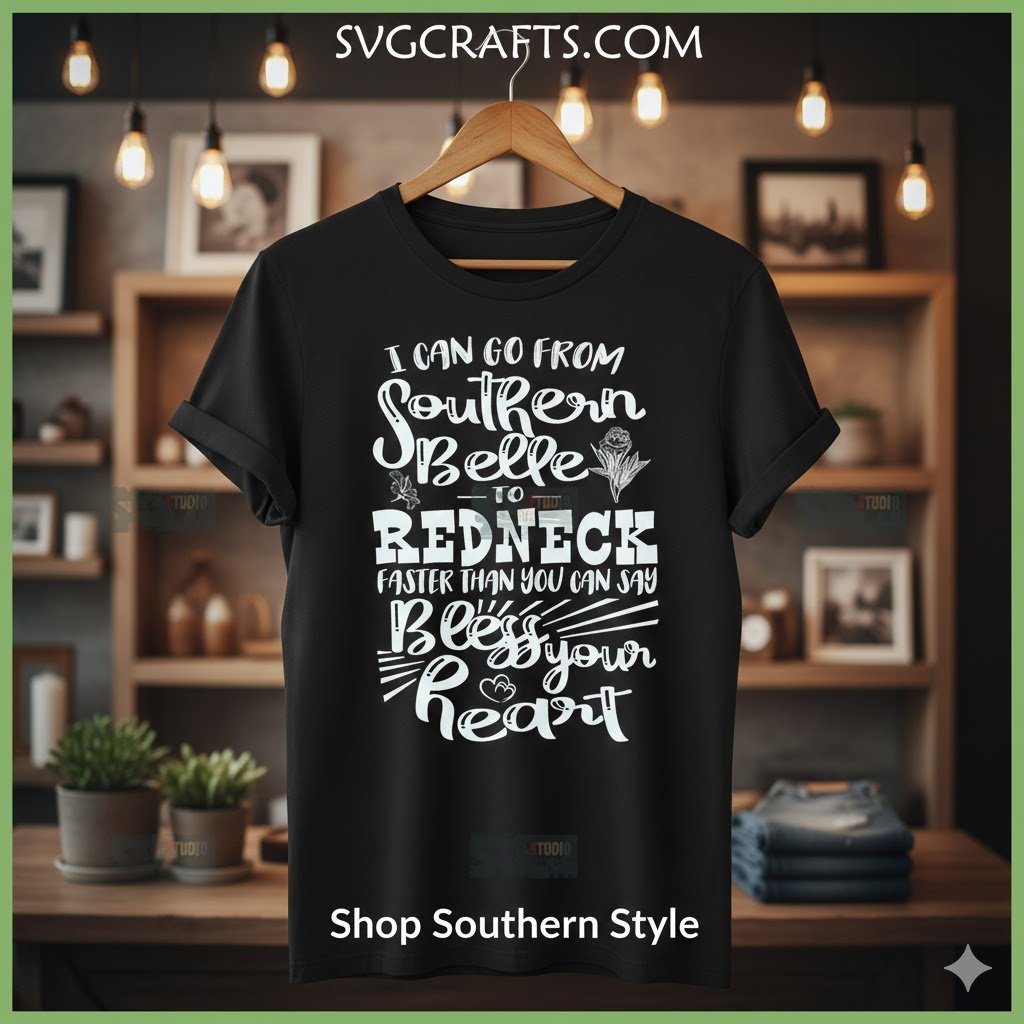 Funny Southern Belle Redneck SVG | Bless Your Heart Design - Image 2