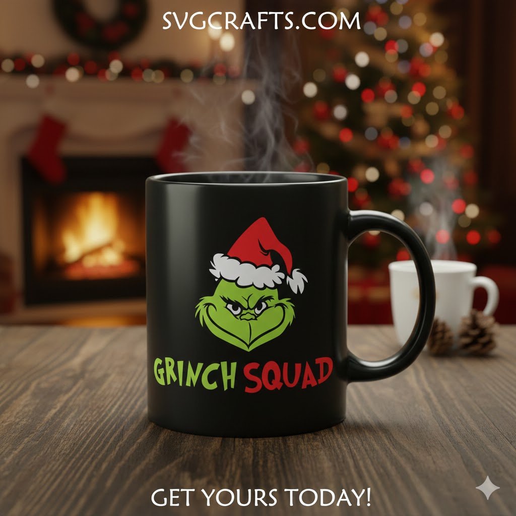 Grinch Squad SVG - Funny Christmas Grinch Design | SVGcrafts - Image 2