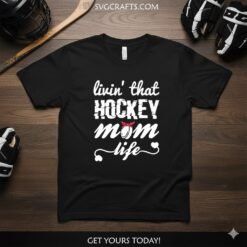 Alternative view of Hockey Mom Life SVG - Cricut & Sublimation Design | SVGCrafts
