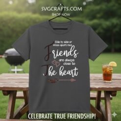 Alternative view of Heartfelt Friendship SVG Digital Download - SVGcrafts
