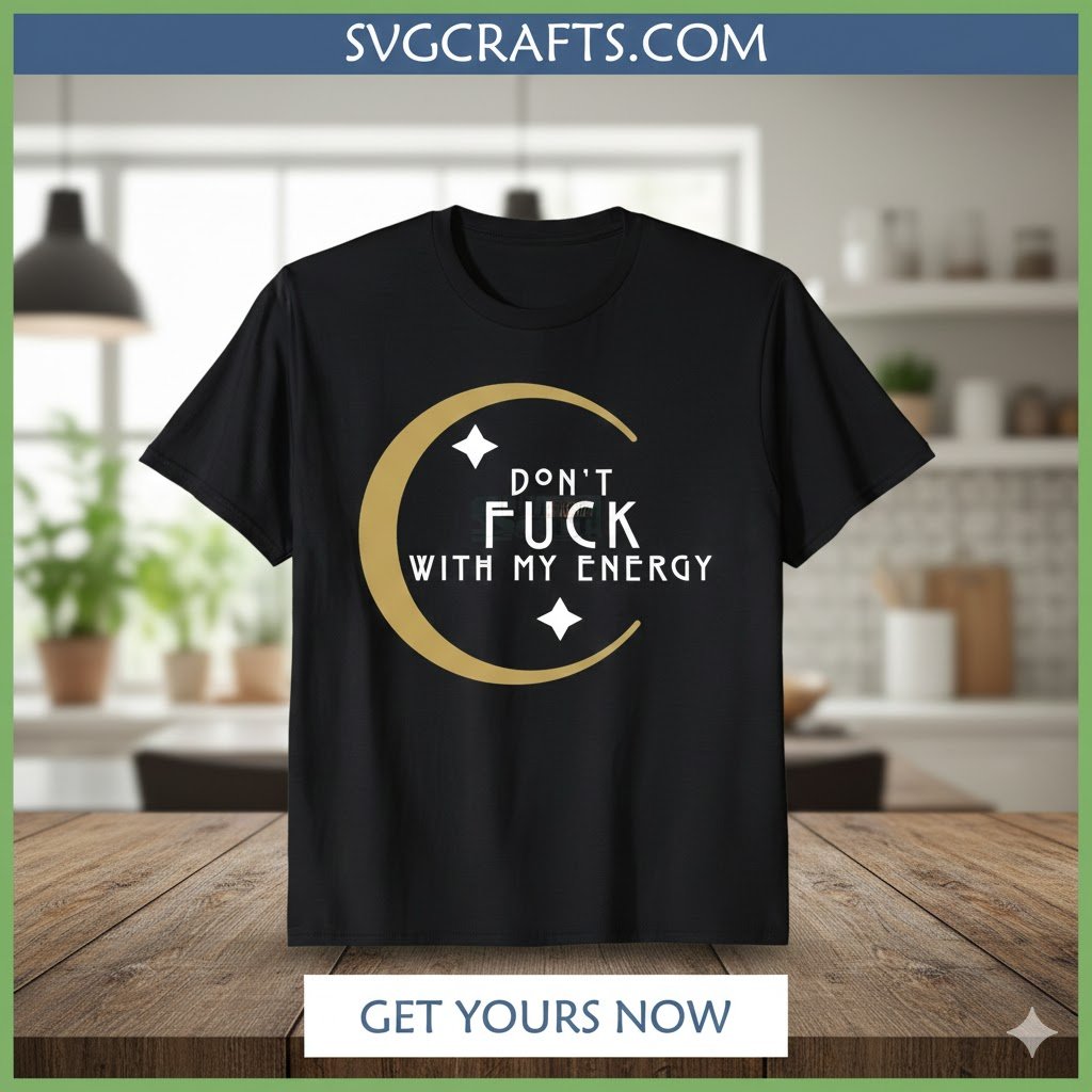 Don't Fuck With My Energy SVG | Empowering Moon Design - Image 2