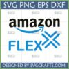 High-quality Amazon Flex SVG, PNG, EPS, DXF file for Cricut and Silhouette, featuring the Amazon Flex logo.