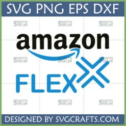 High-quality Amazon Flex SVG, PNG, EPS, DXF file for Cricut and Silhouette, featuring the Amazon Flex logo.