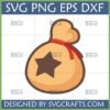 Animal Crossing Bell Bag SVG for Cricut and digital craft projects