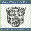 Tribal Autobot Logo SVG for Cricut, stylized Transformers fan art design
