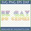 Be Gay Do Crimes Pride SVG digital file with rainbow striped text for Cricut