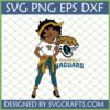 Jacksonville Jaguars Betty Boop style character with Jaguars logo SVG PNG DXF EPS