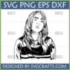 Billie Eilish Line Art SVG for Cricut and Sublimation