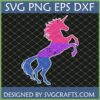 Distressed Bisexual Pride Unicorn SVG PNG DXF EPS digital download from SVGCrafts for LGBTQ+ crafting