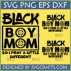 Black Boy Mom So I Pray A Little Different SVG PNG DXF EPS digital design for Cricut and sublimation