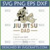 Funny Jiu Jitsu Dad SVG digital design with grapplers and humorous definition for BJJ fathers.
