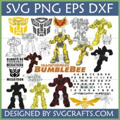 Transformers Bumblebee SVG Bundle for Cricut and Sublimation