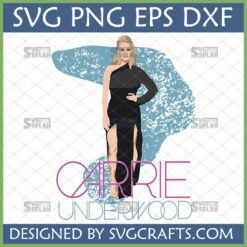 Glamorous Carrie Underwood SVG vector art for Cricut and sublimation