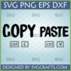 Funny Copy Paste SVG design with Ctrl C Ctrl V keyboard keys