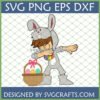 Funny Easter Bunny Dab SVG digital file for Cricut and sublimation crafts
