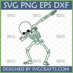 Cartoon Dabbing Skeleton SVG PNG DXF EPS digital file from SVGCrafts