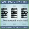 Funny Guitar Chord Progression SVG with Em C G chords and 'You wouldn't understand' text, perfect for musicians