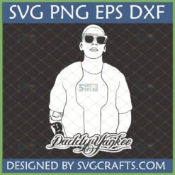 Daddy Yankee SVG PNG DXF EPS design for Cricut and Silhouette