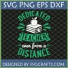 Dedicated Teacher even from a Distance SVG file with apple and books for Cricut