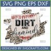 Leopard Print Dirt and Diamonds SVG for Cricut and Silhouette