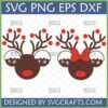 Cute Christmas Reindeer SVG Bundle for Cricut and Sublimation