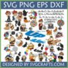 Comprehensive Up Movie SVG Bundle featuring Carl, Ellie, Russell, Dug, Kevin, and balloon house for Cricut and sublimation crafts
