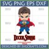 Chibi Doctor Strange SVG for Cricut and Sublimation, featuring the Multiverse of Madness logo.