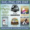 Mamasaurus SVG Bundle with 6 dinosaur mom designs for Cricut and Sublimation, including a rainbow Mamasaurus