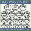 Dr Seuss Thing Family SVG Bundle with Thing Mom, Dad, Sister, Brother, and Thing 1-10 designs for Cricut and Silhouette