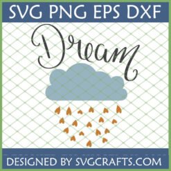 Whimsical Dream Cloud Hearts SVG File for Cricut and Sublimation