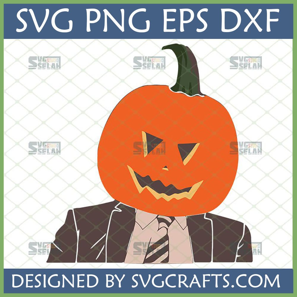 Dapper Pumpkin in a Suit SVG for Halloween crafts