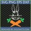Easter Bunny SVG with Carrots digital design for Cricut and crafting