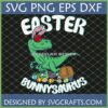 Easter Bunnysaurus SVG for Cricut, Funny Dinosaur with Bunny Ears and Easter Eggs