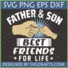 Father and Son Best Friends Fist Bump SVG PNG DXF EPS