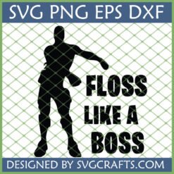 Floss Like A Boss SVG PNG EPS DXF digital design for Cricut and Silhouette