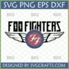 Foo Fighters band logo SVG, PNG, DXF, EPS digital file for Cricut and sublimation