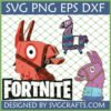 Fortnite Llama SVG bundle with red, purple, and multi-colored piata designs for Cricut crafts.