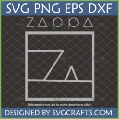 Frank Zappa Quote SVG with abstract Zappa art for Cricut and sublimation crafts