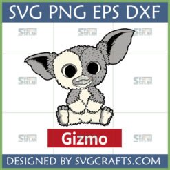 Adorable Gizmo SVG and PNG bundle for Cricut and sublimation, featuring the cute Mogwai from Gremlins.